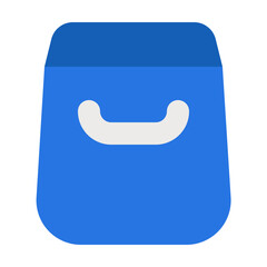 Naklejka premium shoppping bag Flat graphic design business icon