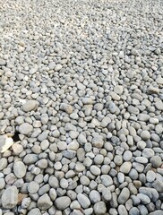 pebbles on the road