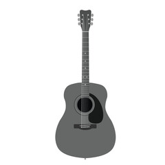 acoustic guitar isolated on white