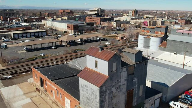 2023 - Excellent aerial footage of the industrial part of Greeley, Colorado.
