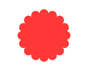 Transparent Red Round Shape Clipart