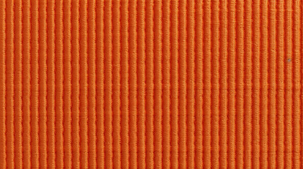 Fototapeta premium Orange Corduroy Fabric Texture Background - Textile Material - Generative AI