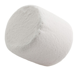 marshmallow isolated on white background, clipping path, full depth of field