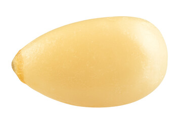 Pine nut isolated on white background, full depth of field