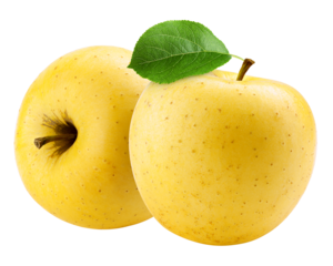 Apple isolated on white background, full depth of field