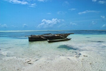 Fototapeta premium boat on the sea