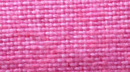 Fototapeta premium Pink Tweed Fabric Texture Background - Textile Material - Generative AI