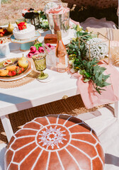 table set for a party