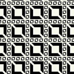 Vector monochrome geometric pattern in simple graphic design. Fashion trendy geometry.