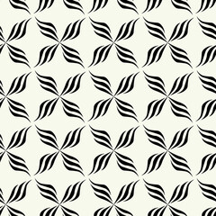 Vector monochrome geometric pattern in simple graphic design. Fashion trendy geometry.