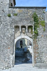 Entrance arch in Macchia d'Isernia, a small medieval village in the mountains of Molise, Italy.