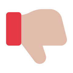 dislike button Flat graphic design icon