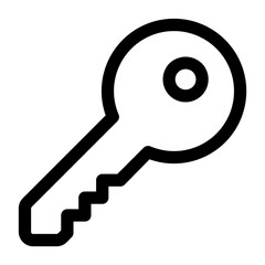 key password outline icon