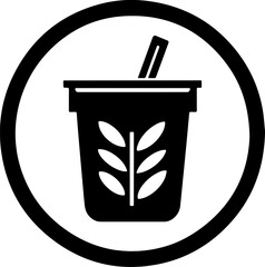 Fresh natural drink. icon Vector