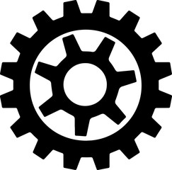 Obraz premium cogwheel gear settings icon vector isolated