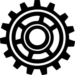 Gear vector icon isolated,cogs,Settings with flat style