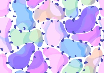 Abstract ocean stones seamless circle polka dots geometric pattern for fabrics and textiles and packaging