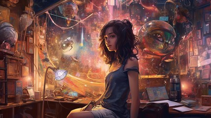 Future Metaverse Girl