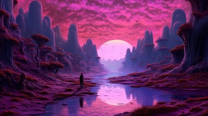 Metaverse Futuristic Landscapes - Generative AI