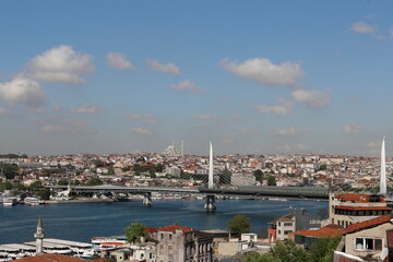 Istanbul Goldenes Horn, Halic Metro Köprüsüs, Brücke