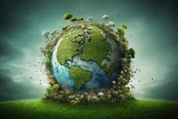 AI Generated World Environment Day Eco Go Green Environment background