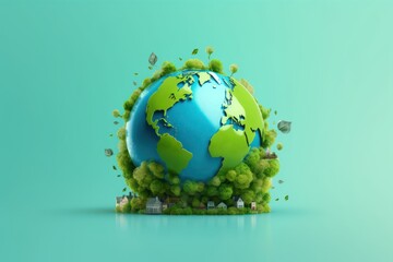 AI Generated World Environment Day Eco Go Green Environment background