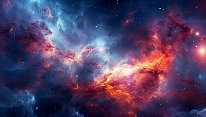 Fototapeta na wymiar background of nebula galaxy