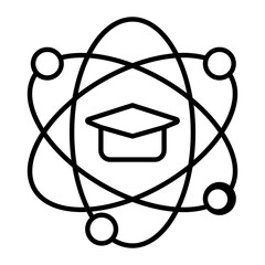 Science Learning Thin Line Icon