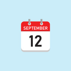 September 12 Concept Design. Vector Illustration.