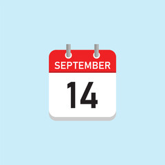 September 14 Concept Design. Vector Illustration.