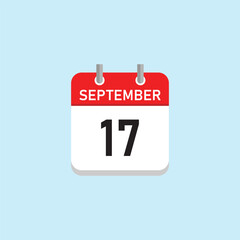 September 17 Concept Design. Vector Illustration.