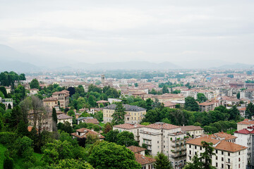 Fototapeta na wymiar beuatiful landscape in Bergamo, Italy