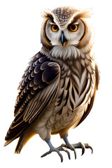 Fototapeta premium Owl bird, Generative AI