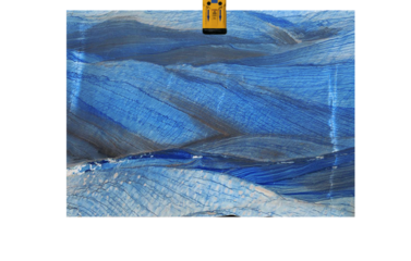 Isolated fragment of marble on a transparent background Azul Macauba