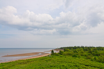 Red sand beach