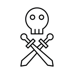 sword, skull, wheel, ship wheel, Pirate Icon