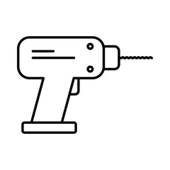 drill, tools, work, wall drill, Electric hand drill icon