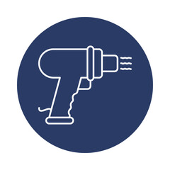Electric hand drill, Heat gun, screwdriver , Electric screwdriver drill icon