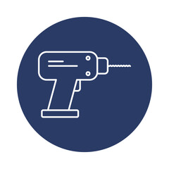 drill, tools, work, wall drill, Electric hand drill icon
