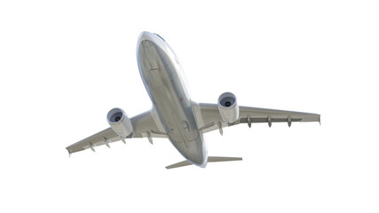 3D rendering of an isolated flying plane ready to use © FrankBoston