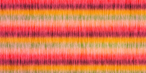 Fabric formed by colored horizontal lines