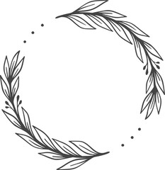 Floral Weath, wreath, design, floral, frame, illustration, vector, wedding, flower, background, nature, vintage, invitation, decoration, border, plant, template, banner, card, botanical, spring, leaf,