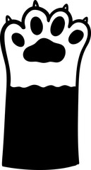Cute Cat Paw Outline