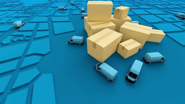 Urban delivery blue