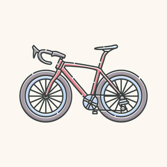 racing bike illustration, World Bicycle Day elements