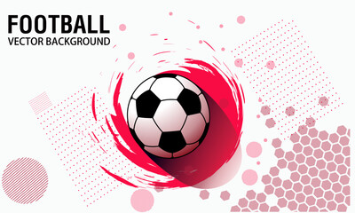 Football or soccer abstract background, suitable for your project designs, vector illustration football cup, ball graphic design on a blue background with spots