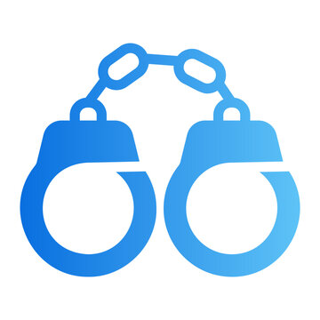 handcuffs gradient icon