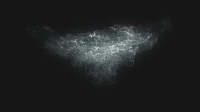 frosty Fog Effects Smoke Elements loop Animation video transparent background with alpha channel.