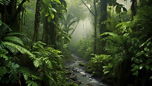 Central American Rainforest: Biodiverse and lush wilderness