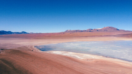 Fototapeta na wymiar desert with lake